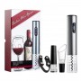 Wine accessories gift set with electric corkscrew