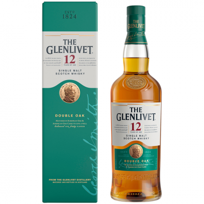 Whisky The Glenlivet 12 years Double Oak 40% alc., 0.7L, Scotland