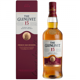 Whisky Single Malt The Glenlivet, 15 years, 40% alc., 0.7L, Scotland