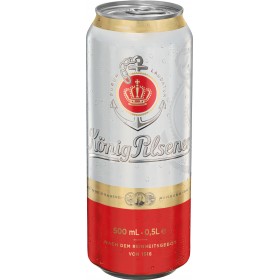 Konig Filtered Blonde Beer, 4.9% alc., 0.5L, dose, Germany