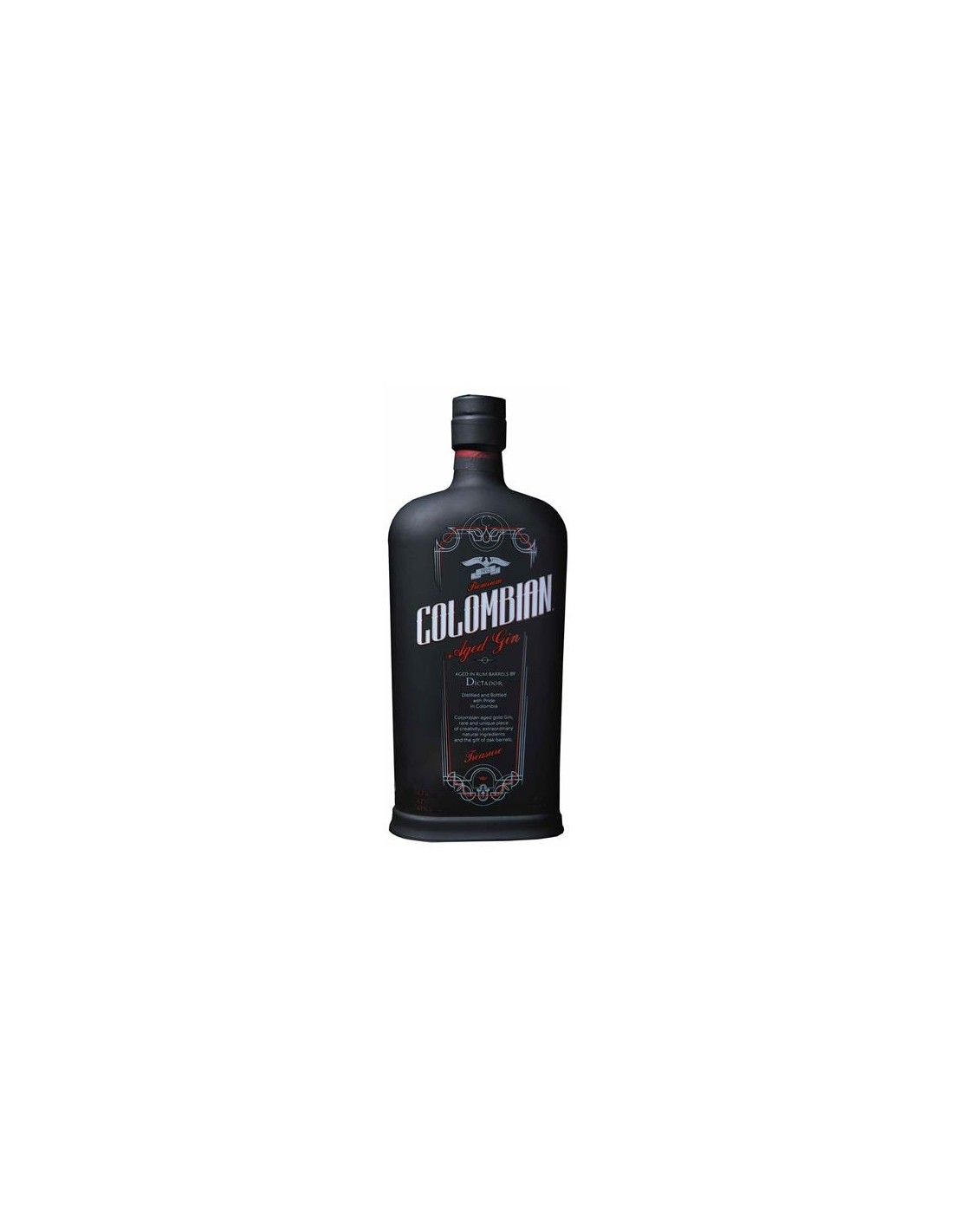 Gin Dictador Treasure 43% alc., 0.7L, Columbia