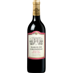 Vin rosu demisec Baron de Lirondeau, 0.75L, 10.5% alc., Franta