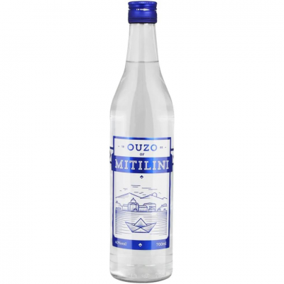 Traditional drink Ouzo Mitilini, 40% alc., 0.7L, Greece