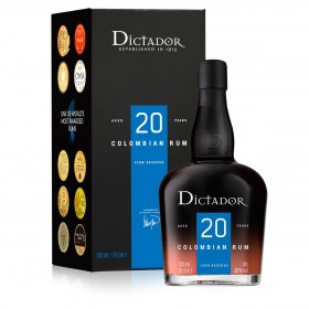Dictador Solera 20 Years Rum + gift box, 40% alc., 0.7L, Colombia