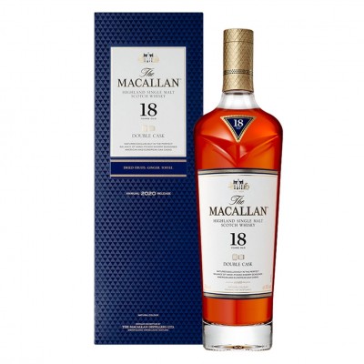 The Macallan 18 Years Double Cask Whisky, 0.7L, 43% alc., Scotland