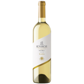 White secco wine,Kouros, Patras, 12.5% alc., 0.75L, Greece