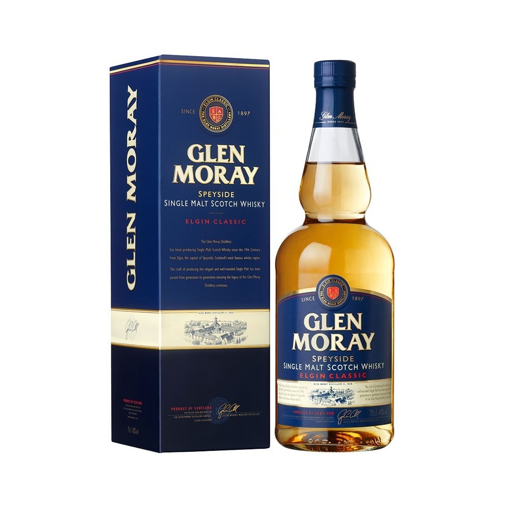 Whisky Glen Moray Classic, 0.7L, 40% alc., Scotia 0.7L