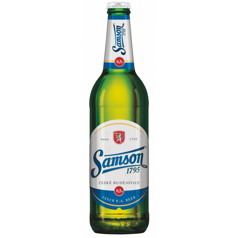 Bere blonda fara alcool Samson 1795, 0.5% alc., 0.5L, Cehia