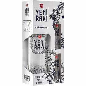 Traditional drink Yeni Raki + 2 pahare, 45% alc., 0.7L, Turkey