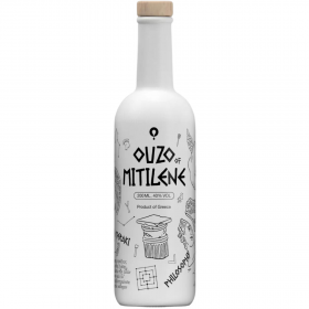 Ouzo of Mitilene Traditional Drink Miniature, 40% alc., 0.2L, Greece