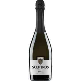 Vin spumant alb brut Sceptrus, 0.75L, 12% alc., Romania