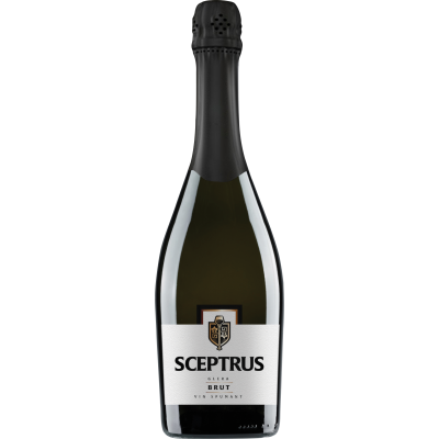 Vin spumant alb brut Sceptrus, 0.75L, 12% alc., Romania