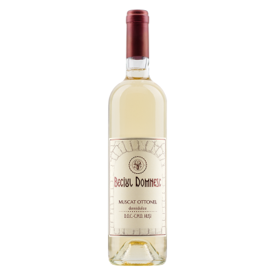 Vin alb demidulce, Muscat Ottonel, Beciul Domnesc, 0.75L, 12% alc., Romania