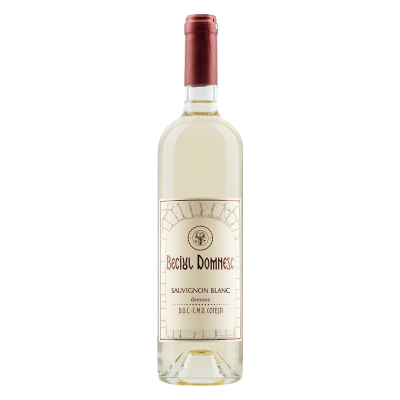 Sauvignon Blanc, Beciul Domnesc Semi-Dry White Wine, 0.75L, 13.5% alc., Romania