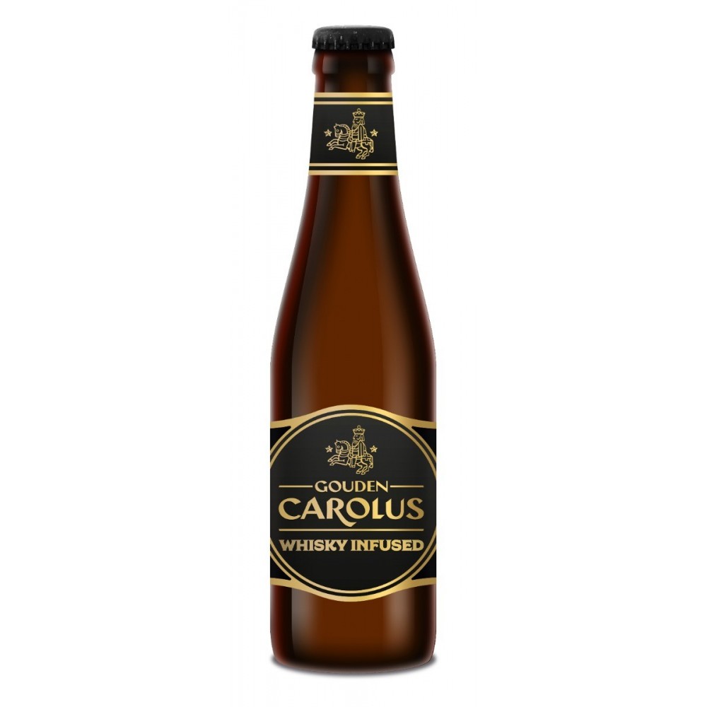Bere neagra Gouden Carolus Whisky Infused, 11.7% alc., 0.33L, Belgia