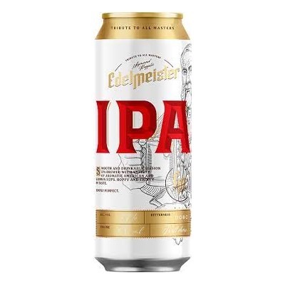 Edelmeister IPA blonde beer , 4.7% alc., 0.5L, Poland