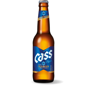 Cass Blonde Beer, 4.5% alc., 0.33L,  Korea