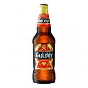 Gulder Blonde Beer, 5.2% alc., 0.6L, Nigeria