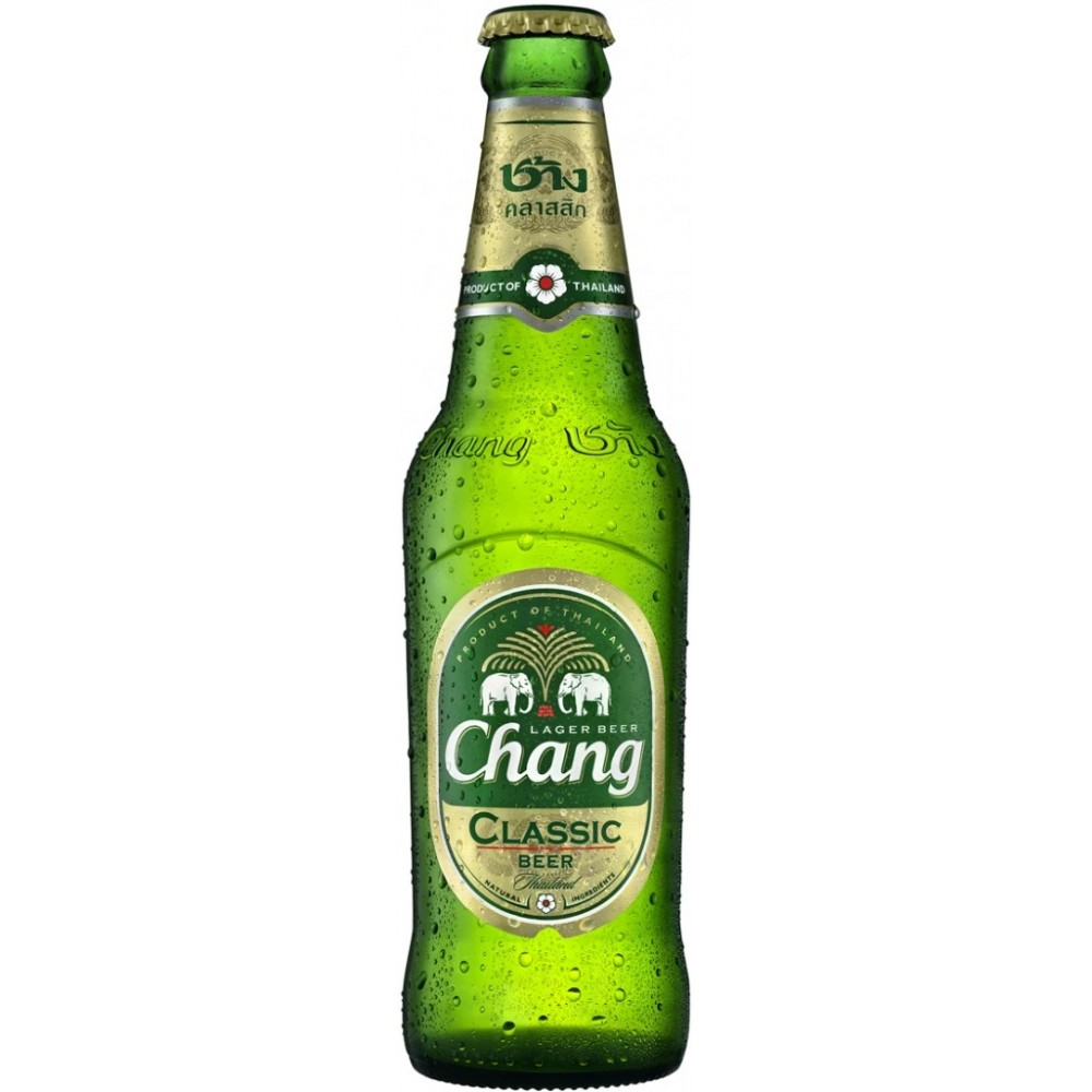 Bere blonda Chang Classic, 5% alc., 0.32L, Thailanda