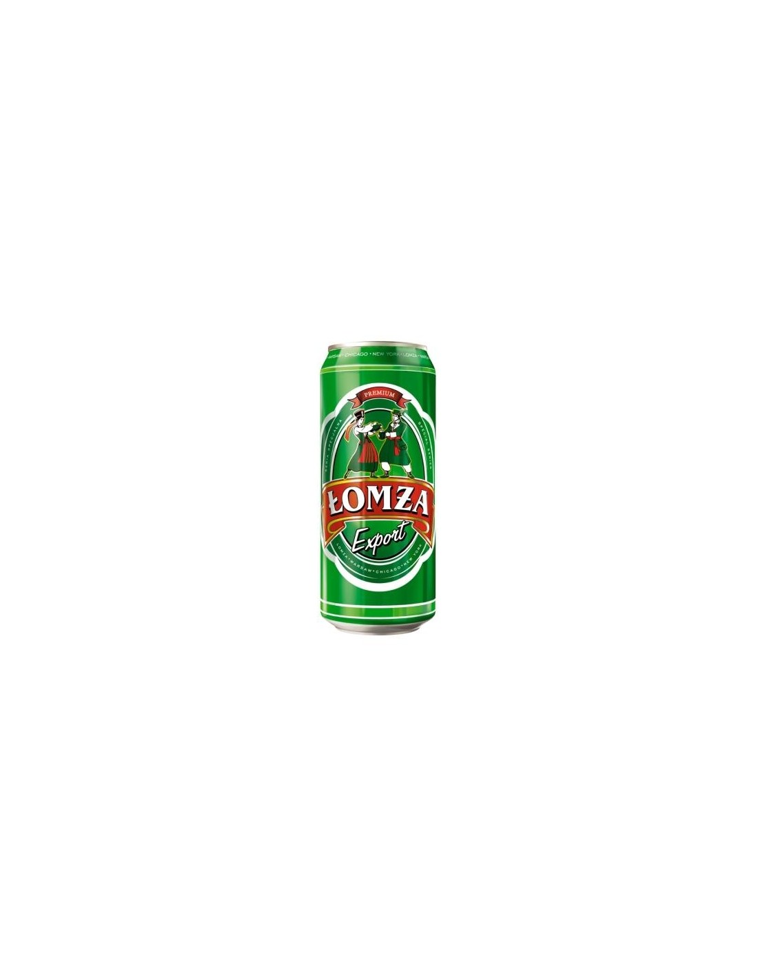 Bere blonda, filtrata Lomza Export, 5.7% alc., 0.5L, doza, Polonia alcooldiscount.ro