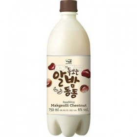 Woorisool Sparkling Chestnuts Makgeolli, 6% alc., 0.75L, South Korea