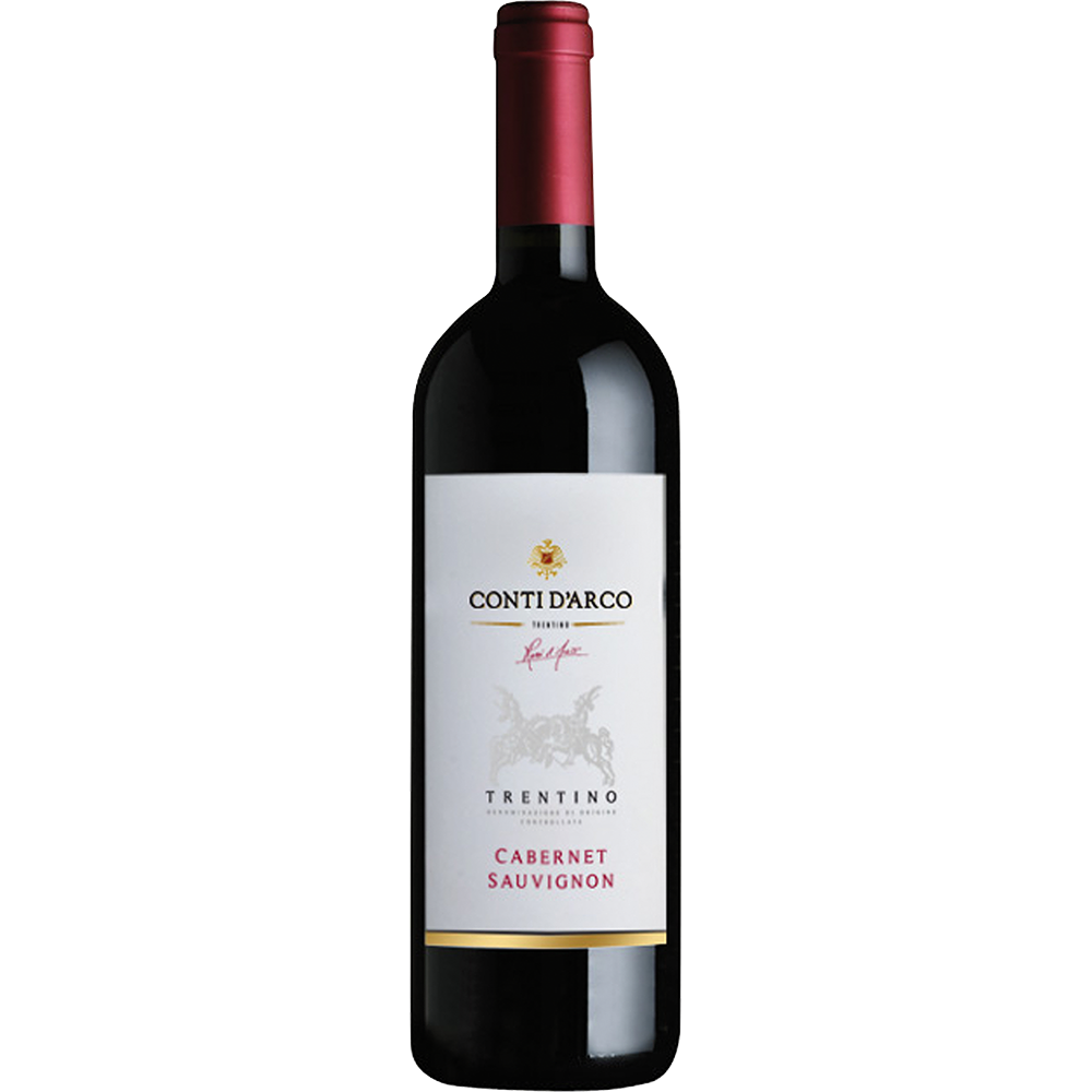 Vin rosu sec, Cabernet Sauvignon, Conti d'Arco Trentino, 0.75L, 13% alc., Italia