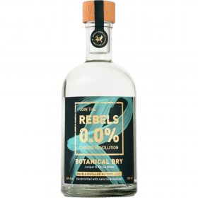Gin Rebels Botanical Dry Alcohol Free, 0.0% alc., 0.5L, Elvetia