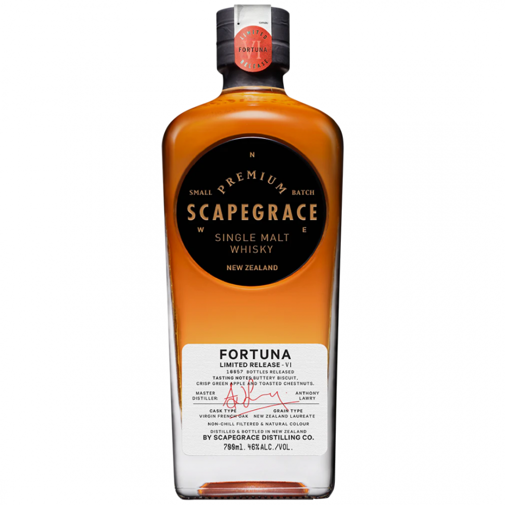 Whisky Scapegrace Fortuna VI, 46% alc., 0.7L, Noua Zeelanda
