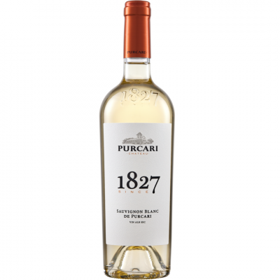 White secco wine, Sauvignon Blanc, Purcari, 0.75L, 12.5% alc., Republic of Moldova