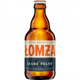 Bere blonda, filtrata Lomza  Full Lager, 6% alc., 0.33L, Polonia