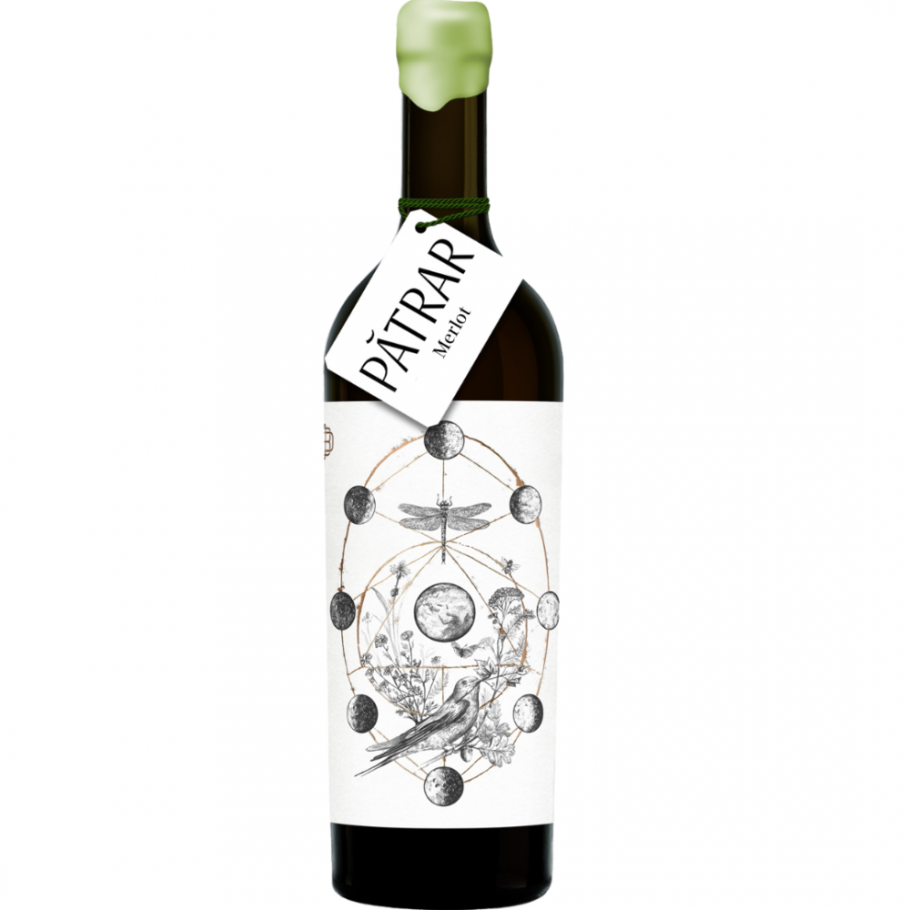 Vin rosu sec Domeniul Bogdan Patrar Melot 2020, 0.75L, 14.7% alc., Romania