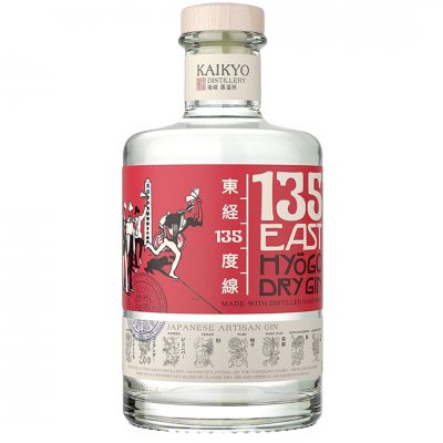 135 East Hyogo Dry Gin, 42% alc., 0.7L, Japan