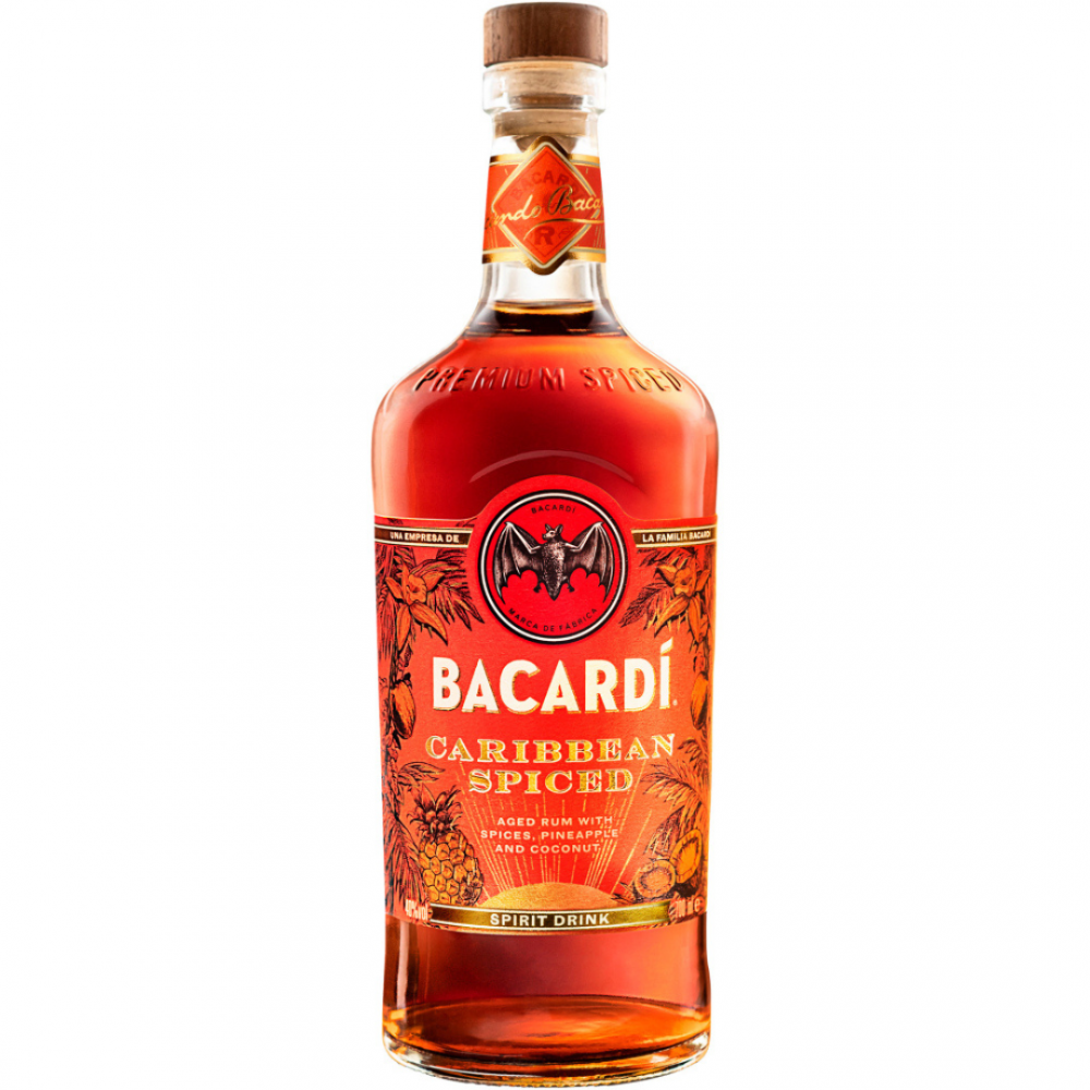 Rom Bacardi Caribbean Spiced, 40% alc., 0.7L, Cuba