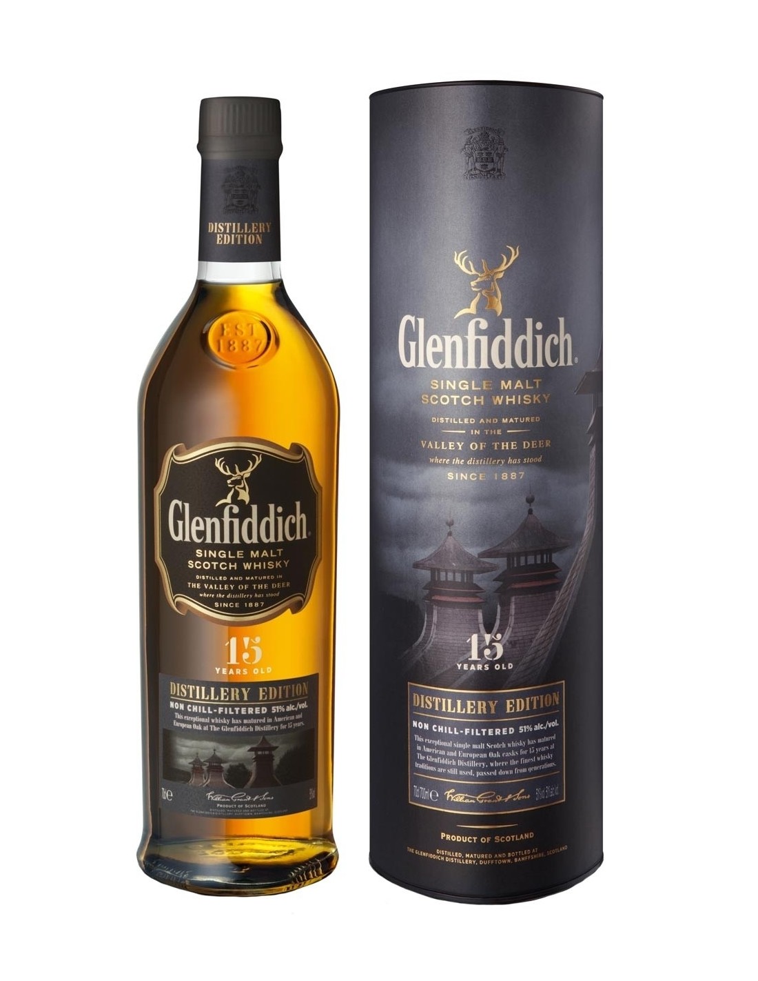 Whisky Glenfiddich Distillery Reserve Edition, 15 ani, 40% alc., 0.7L, Scotia