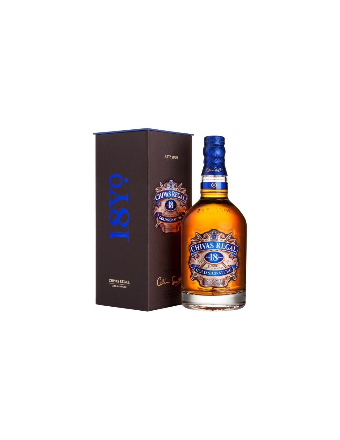 Whisky Chivas Regal 0.7L, 18 ani, 40% alc., Scotia alcooldiscount.ro