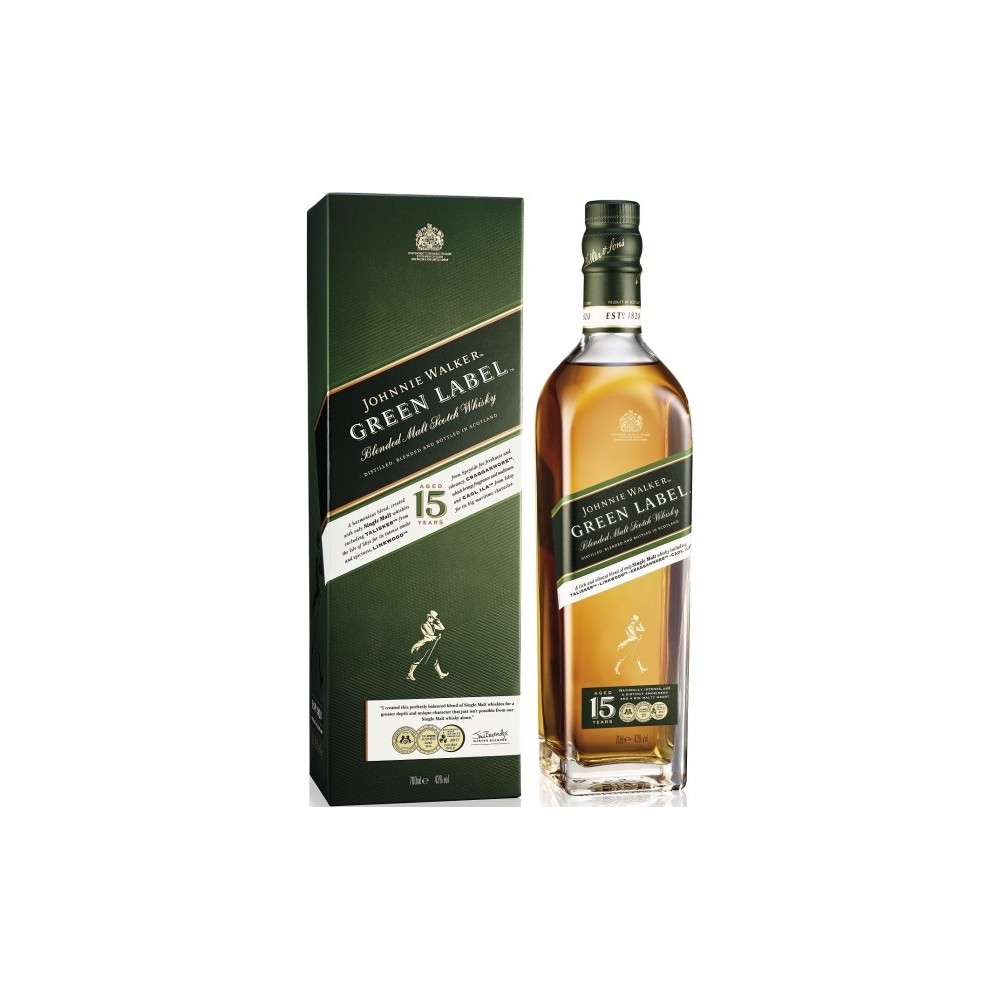 Whisky Johnnie Walker Green Label, 0.7L, 15 ani, 43% alc., Scotia